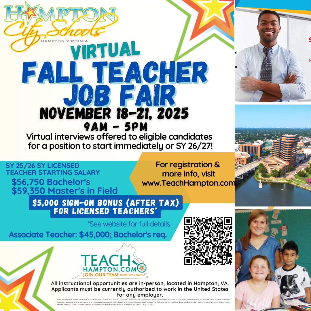 fall virtual job fair flyer